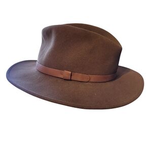 Pendleton 100% Virgin Wool Fedora Hat Wmns Large Vintage Classic Timeless Chic